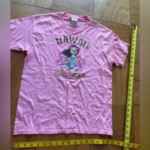 Hawaiian Princess Pink Mermaid Girl TShirt - Girls Large